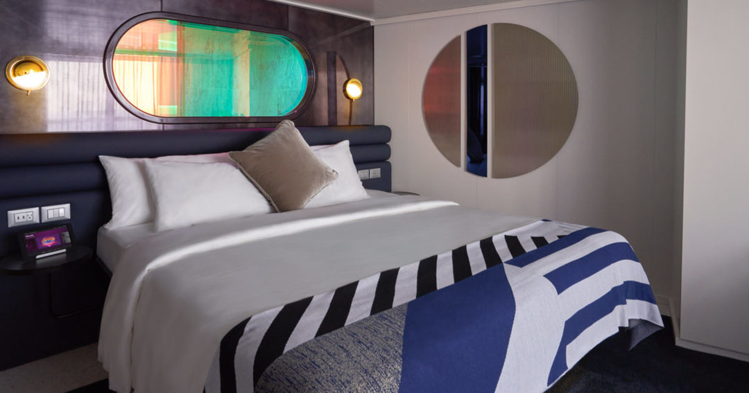 Seriously Suite king bed and spacious interior.